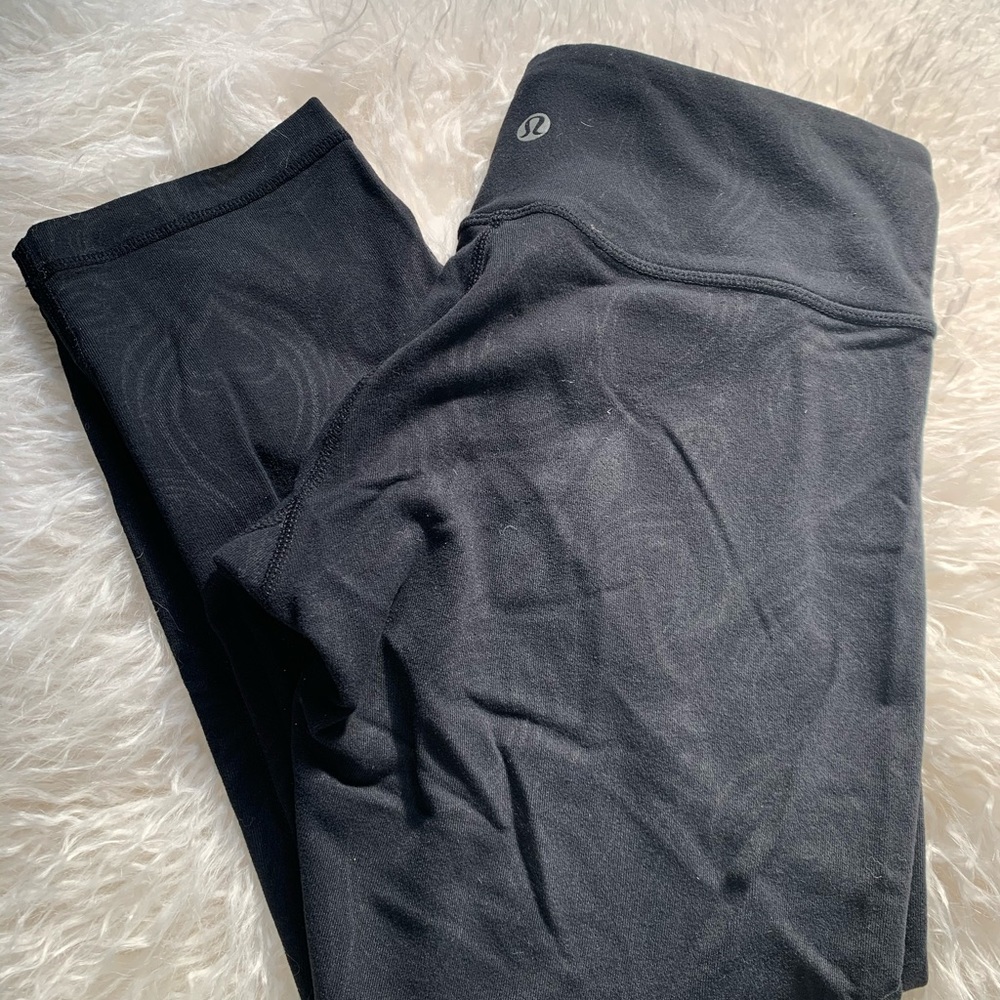 Lululemon Athletica Black Feather Wunder Under - Picture 3 of 4